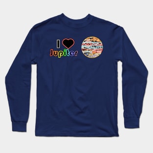 Electric Solar System I Heart Jupiter Long Sleeve T-Shirt